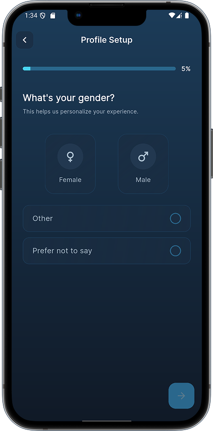 Omica app walkthrough screen 3